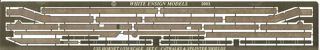 White Ensign Details DETAIL PARTS White Ensign Details 1/350 USS Hornet Perforated Catwalk for TSM Detail Set
