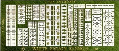 White Ensign Details DETAIL PARTS White Ensign Details 1/700 Fixed Wing Aircraft Detail Parts Set