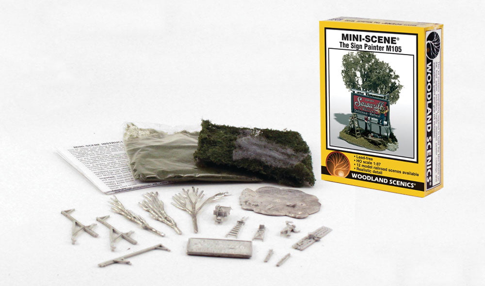 Woodland Scenics Woodland Scenics 105 HO The Sign Painter Scene