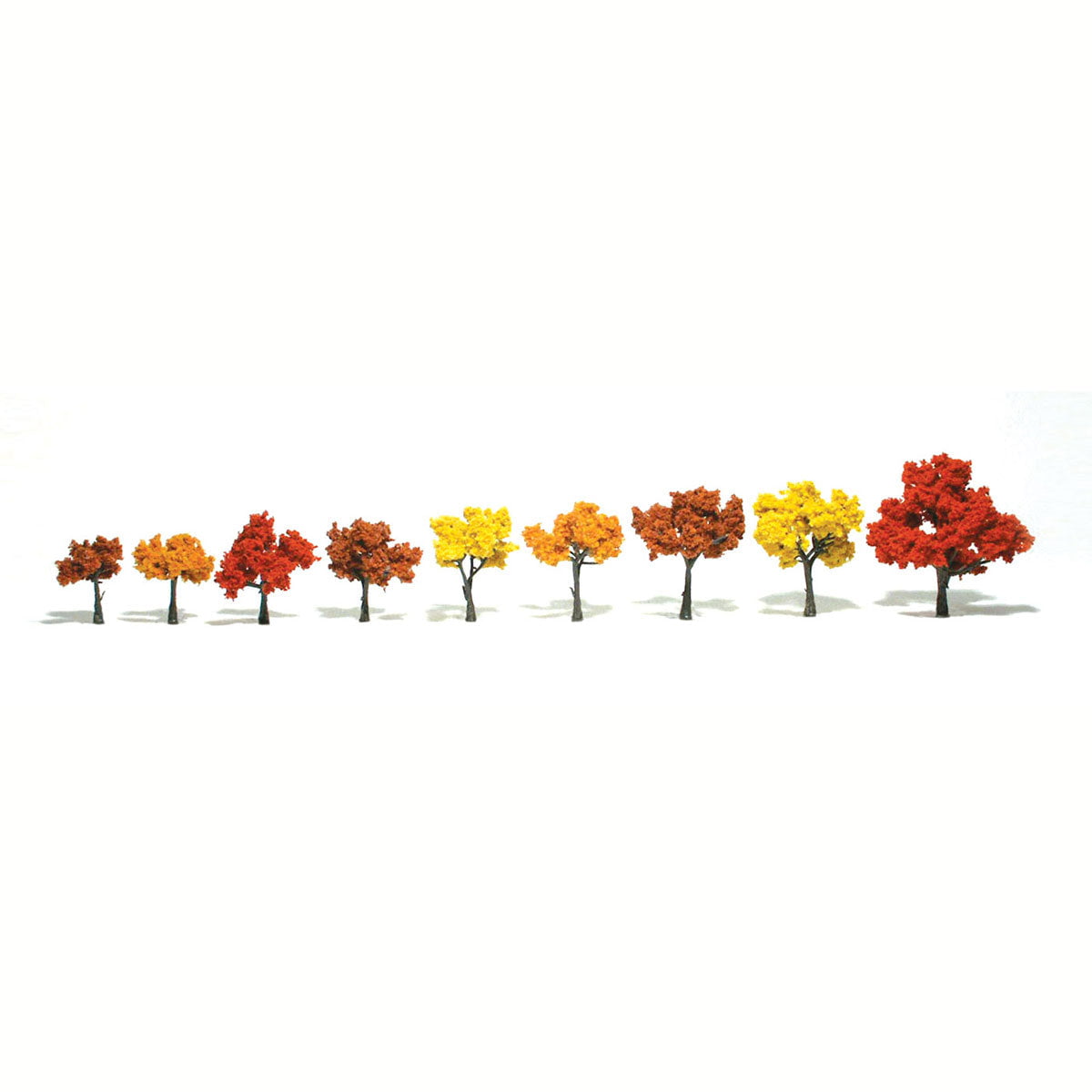 Woodland Scenics Woodland Scenics 1540 Trees 1 1/4''-3'' Fall Mix 9/pk
