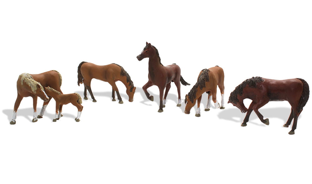 Woodland Scenics Woodland Scenics 1842 HO Scale Chestnut Horses