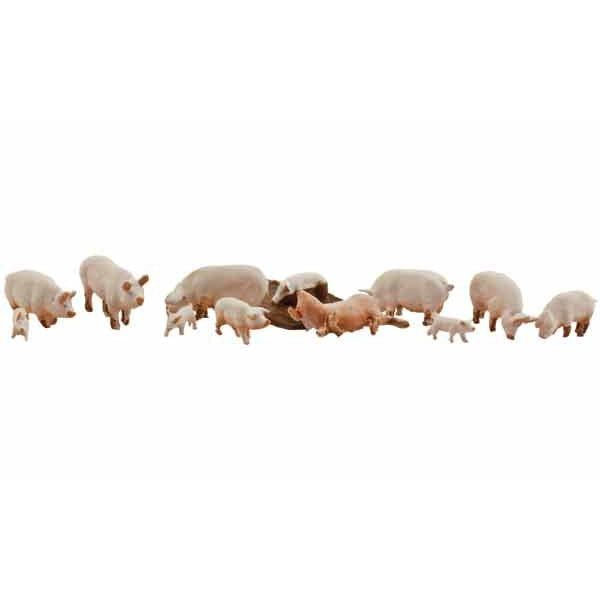 Woodland Scenics Woodland Scenics 1957 HO Scale Yorkshire Pigs