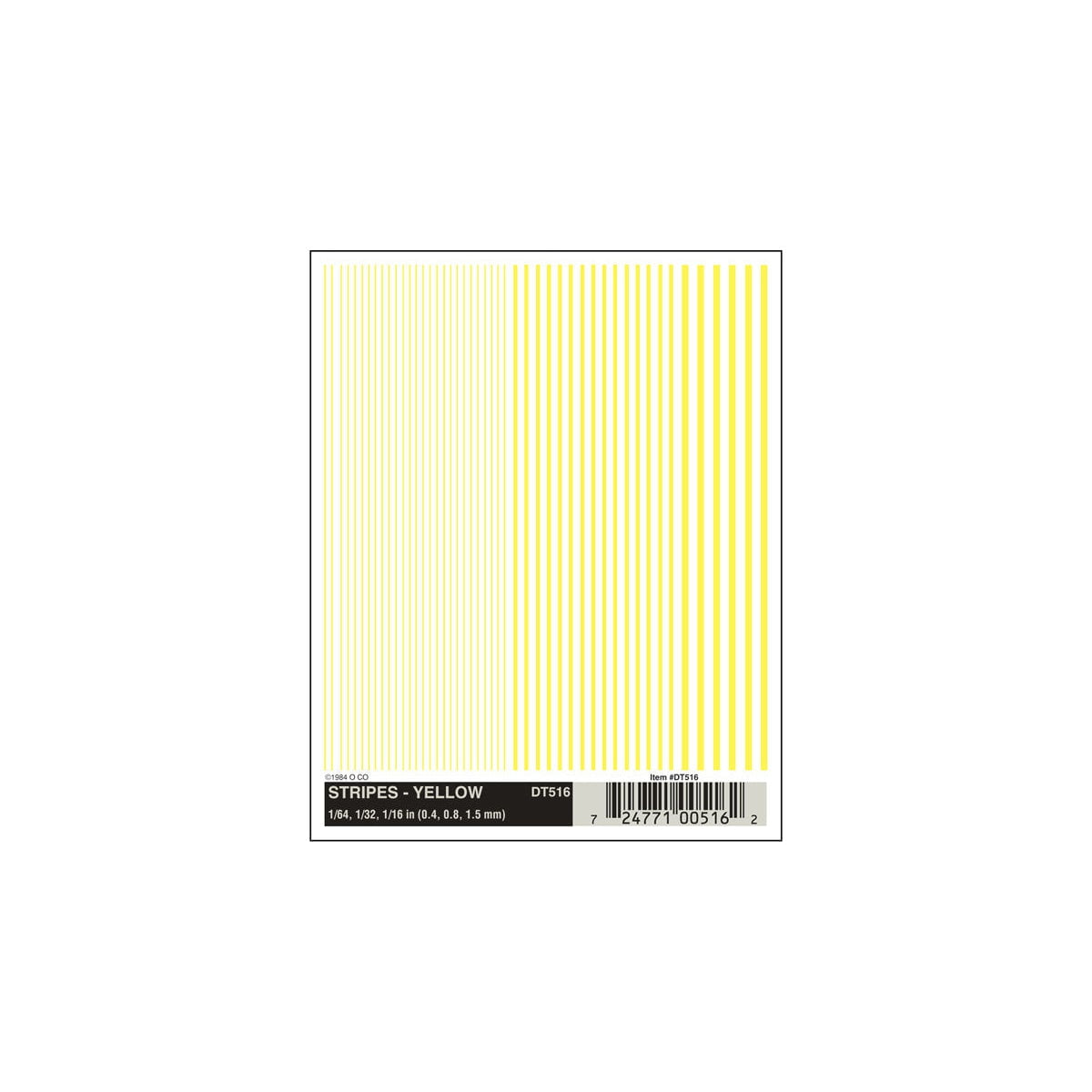 Woodland Scenics Woodland Scenics 516 Stripes / Yellow