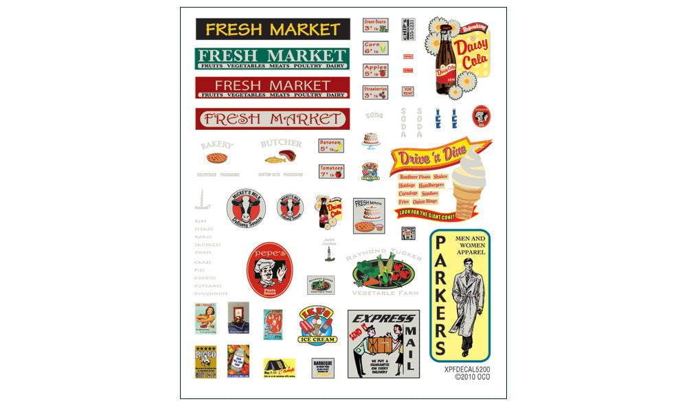 Woodland Scenics Woodland Scenics 5200 N Scale Pre-Fab Fresh Market Kit DPM Kit