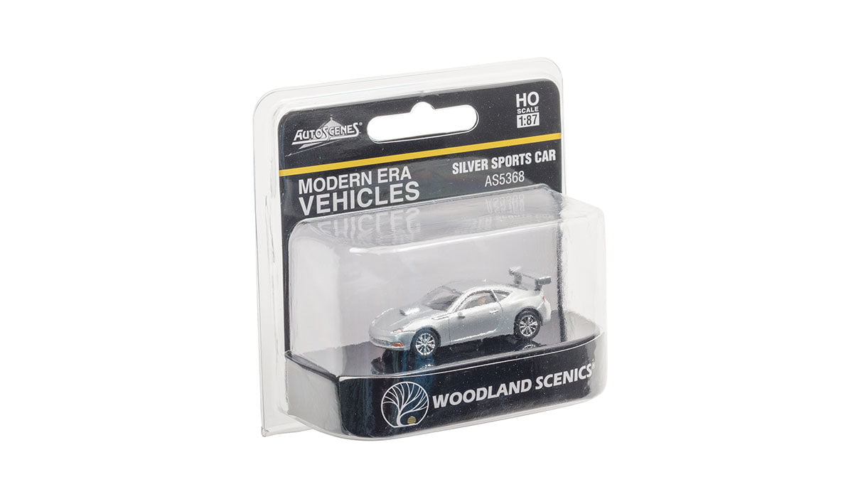 Woodland Scenics Woodland Scenics 5368 HO Scale Silver Sports Car Modern Era Vehicles