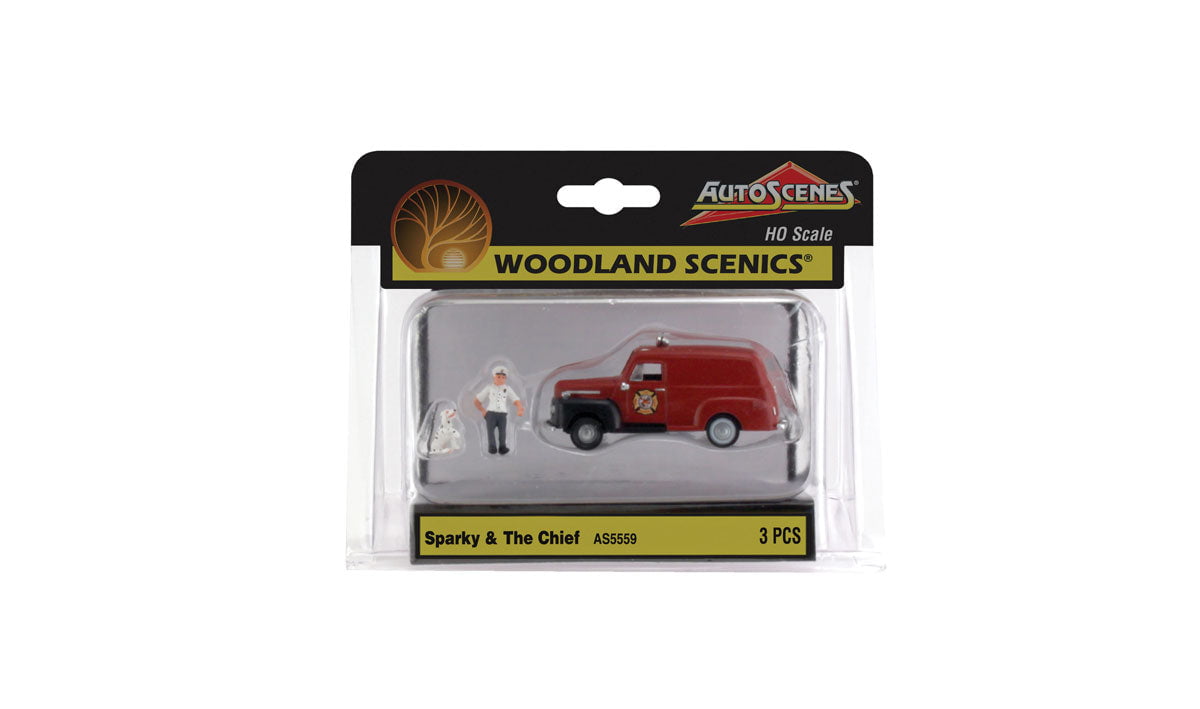 Woodland Scenics Woodland Scenics 5559 HO Scale Sparky & The Chief AutoScenes