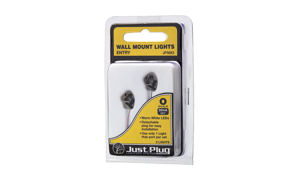 Woodland Scenics Woodland Scenics 5663 O Scale Just Plug Entry Wall Mount Lights