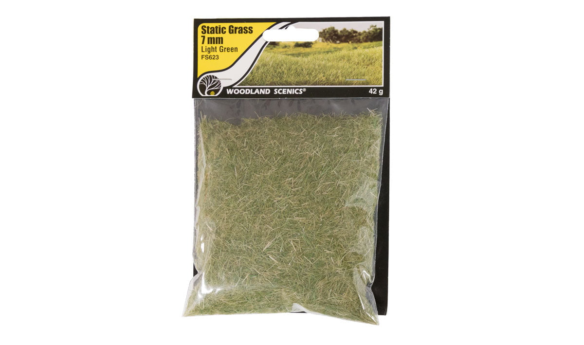 Woodland Scenics Woodland Scenics 623 Static Grass Light Green 7mm