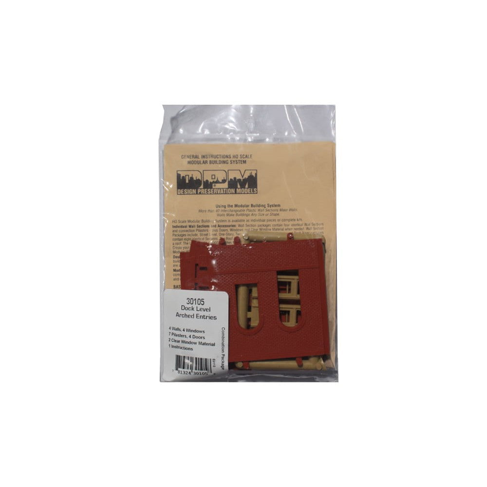 Woodland Scenics Woodland Scenics HO Scale DPM Dock Level Wall Arched Entry