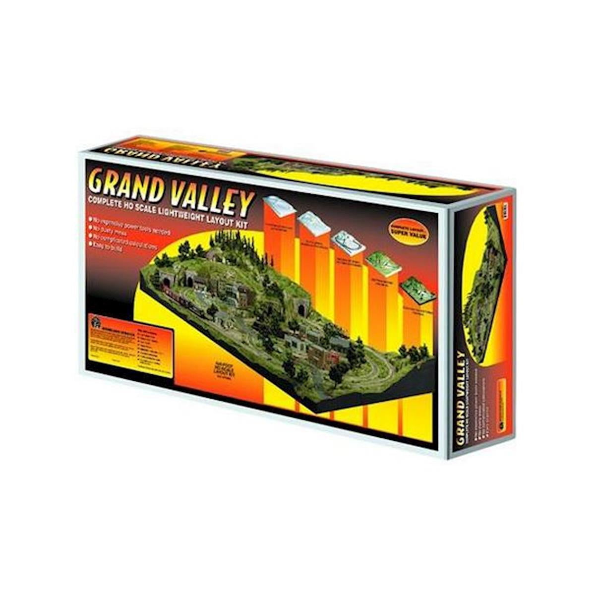 Woodland Scenics Woodland Scenics HO Scale Grand Valley Layout Kit ST1483