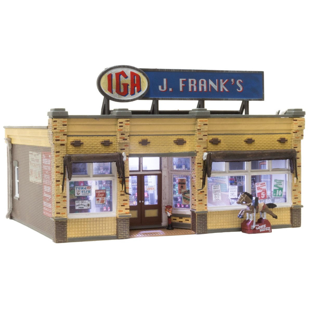 Woodland Scenics Woodland Scenics HO Scale J. Frank’s Grocery Built and Ready