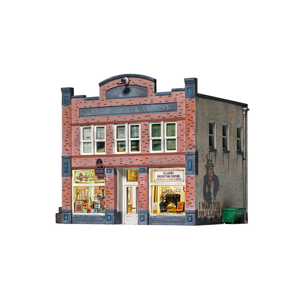 Woodland Scenics Woodland Scenics HO Scale Records & Recruiting Built and Ready
