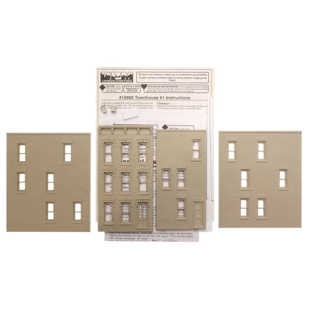 Woodland Scenics Woodland Scenics HO Scale Townhouse #1 DPM Kit