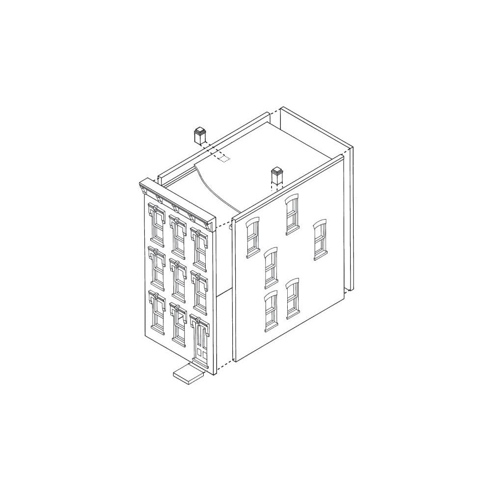 Woodland Scenics Woodland Scenics HO Scale Townhouse #1 DPM Kit