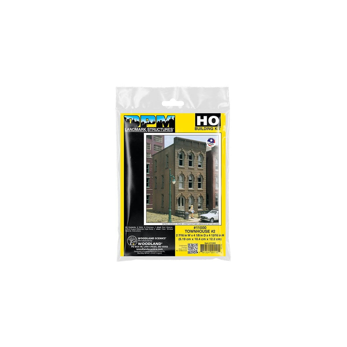 Woodland Scenics Woodland Scenics HO Scale Townhouse #2 DPM Kit