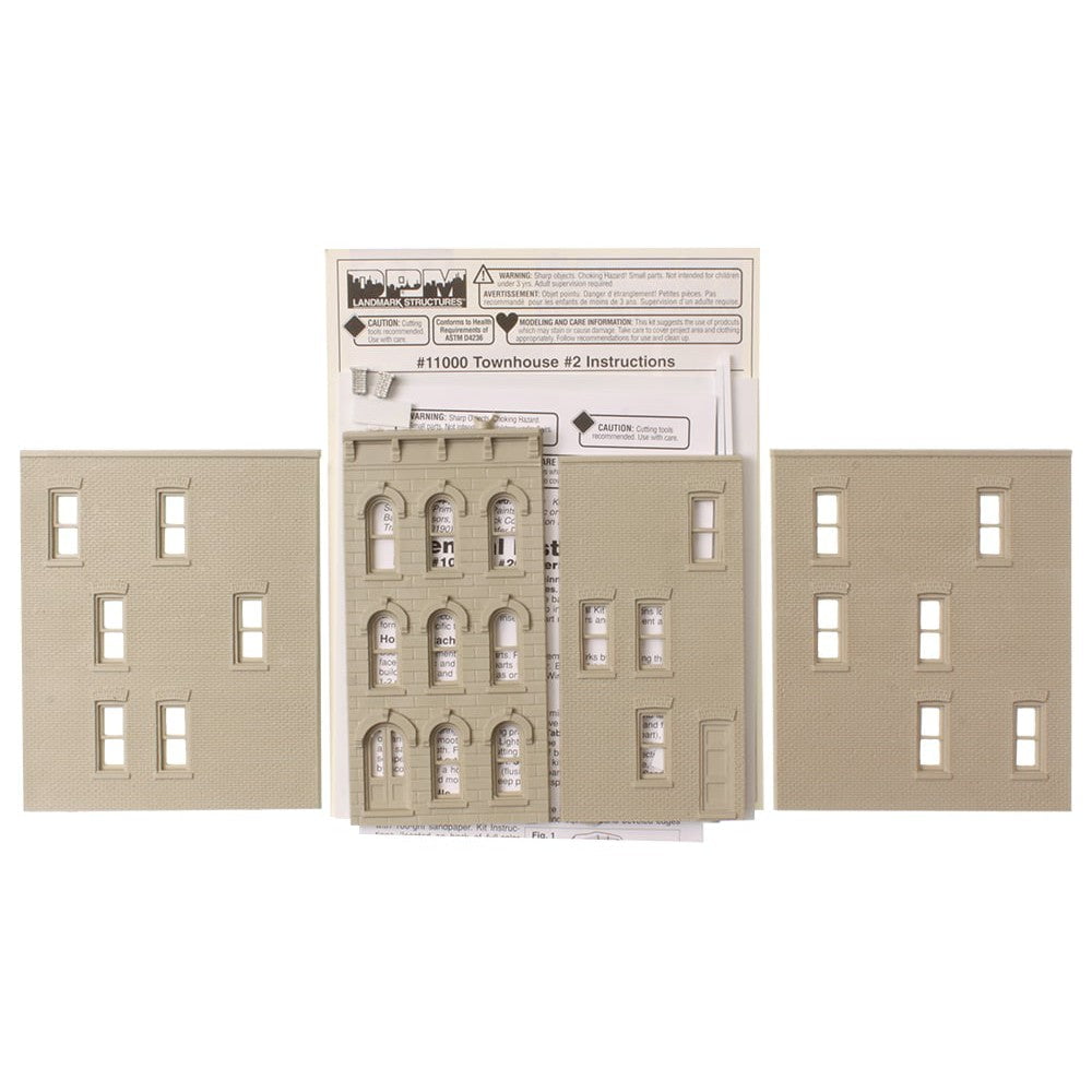 Woodland Scenics Woodland Scenics HO Scale Townhouse #2 DPM Kit
