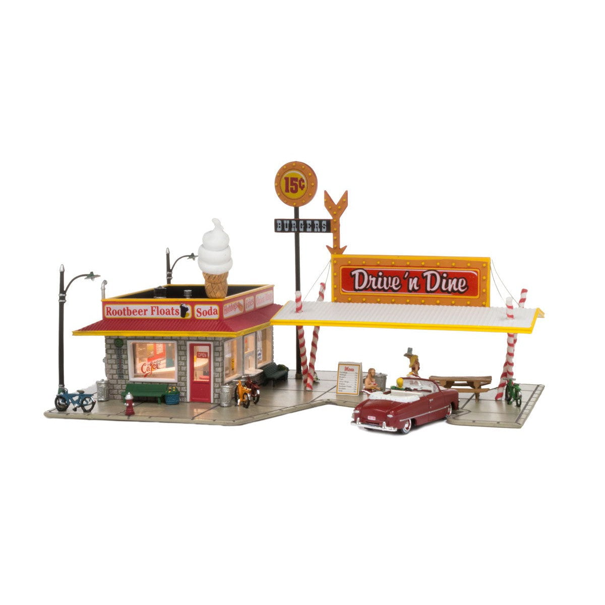 Woodland Scenics Woodland Scenics N Scale Drive 'N' Dine Built and Ready