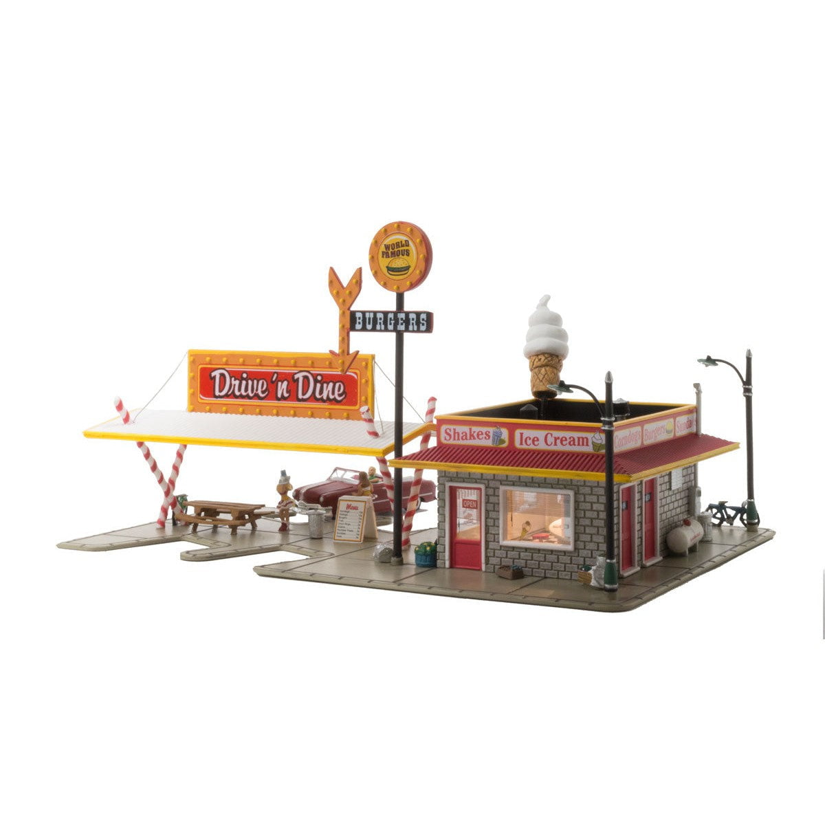 Woodland Scenics Woodland Scenics N Scale Drive 'N' Dine Built and Ready