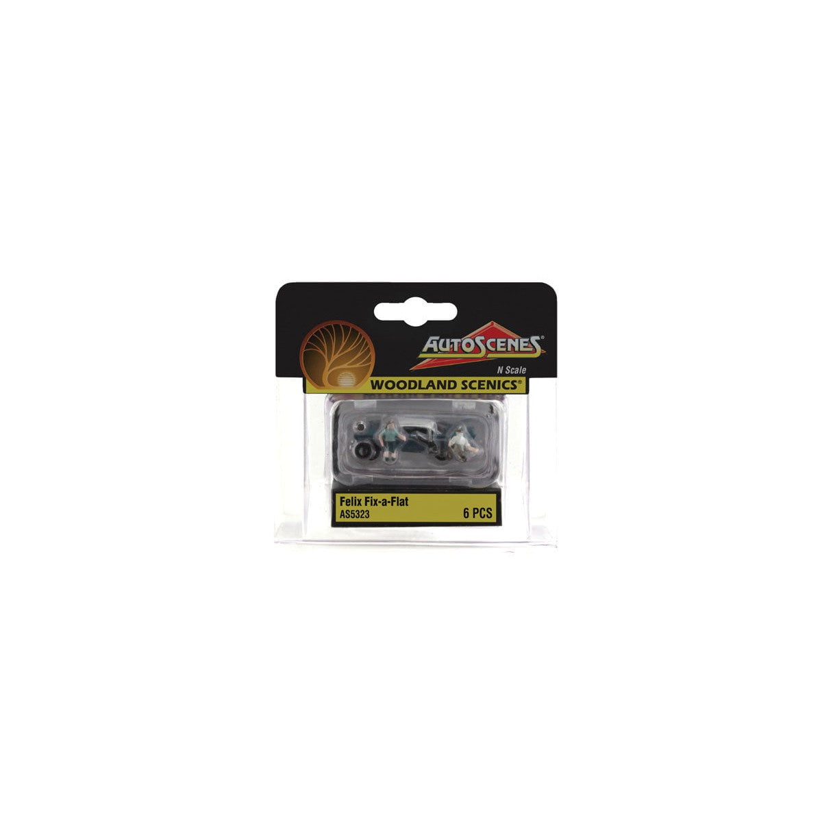 Woodland Scenics Woodland Scenics N Scale Felix Fix-a-Flat AutoScenes