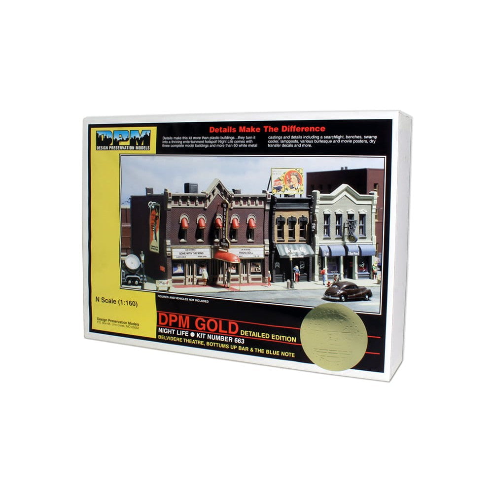Woodland Scenics Woodland Scenics N Scale Night Life Buildings DPM Kit