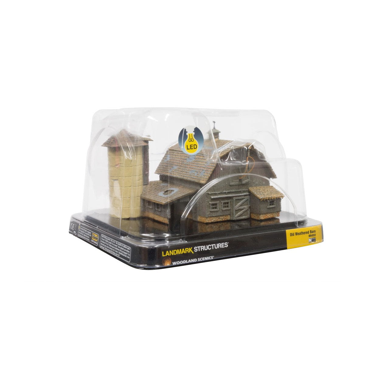 Woodland Scenics Woodland Scenics N Scale Old Weathered Barn Built and Ready