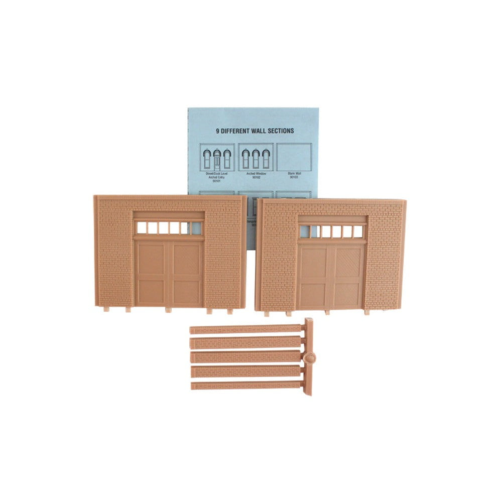 Woodland Scenics Woodland Scenics O Scale Scale Street/Dock Level Wall Freight Door DPM Kit
