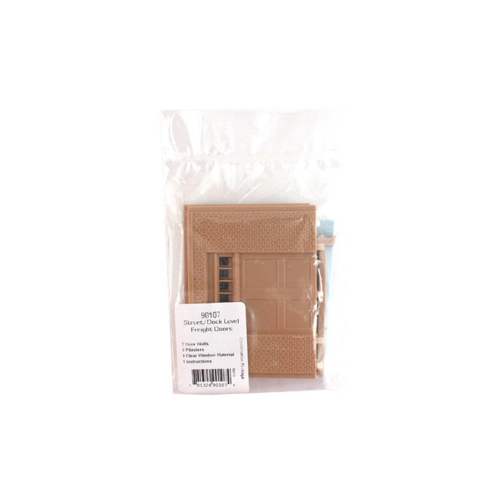 Woodland Scenics Woodland Scenics O Scale Scale Street/Dock Level Wall Freight Door DPM Kit
