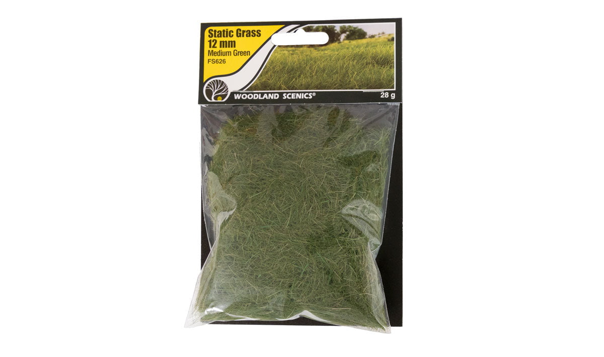 Woodland Scenics Woodland Scenics Static Grass Medium Green 12mm