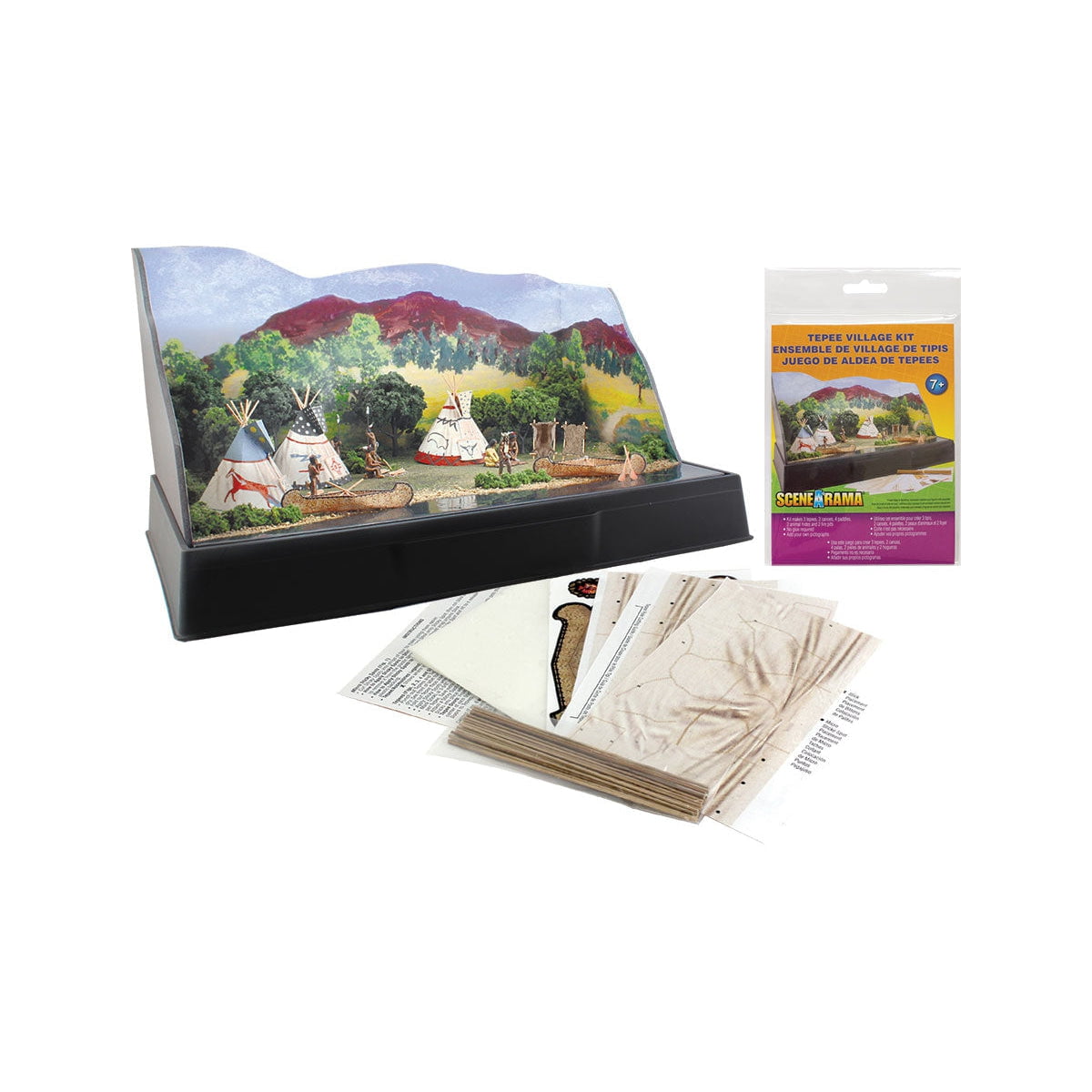 Woodland Scenics Woodland Scenics Tepee Village Scene-A-Rama Theme Kit