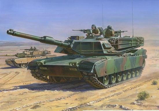 Zvezda MILITARY MODEL Zvezda 1/100 M1A1 Abrams MTB Snap Kit