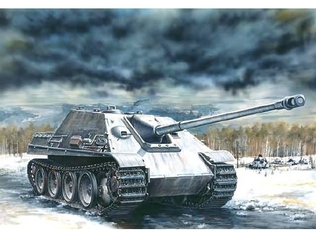 Zvezda MILITARY MODEL Zvezda 1/100 SdKfz 173 Jagdpanther Tank Destroyer Snap Kit