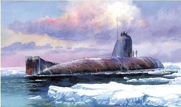 Zvezda MODEL SHIPS Zvezda 1/350 Soviet K3 November Class Nuclear Submarine Kit