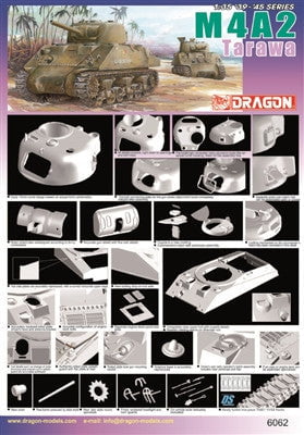 Dragon MILITARY MODEL Dragon M4A2 Tarawa Sherman Tank Okinawa (Re-Issue)  1/35