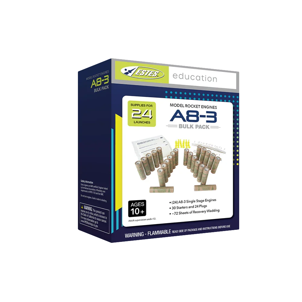 Estes Rockets A8-3 Engine Bulk Pack 1781