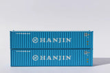 Jacksonville Terminal Company JTC MODEL TRAINS 405320 HANJIN 40' Standard Height 8'6 corrugated side container N Scale