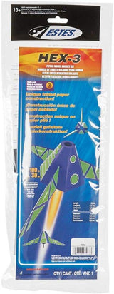 Estes Rockets Hex-3 Flying Model Rocket Kit 007263