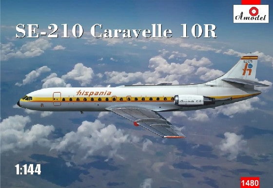 A Model From Russia MODEL AIRCRAFT A Model From Russia 1/144 SE210 Caravelle 10R Hispania International Commercial Airliner Kit