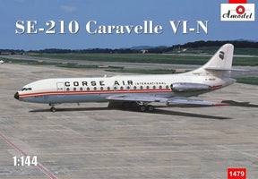 A Model From Russia MODEL AIRCRAFT A Model From Russia 1/144 SE210 Caravelle VI-N Corse Air International Commercial Airliner Kit