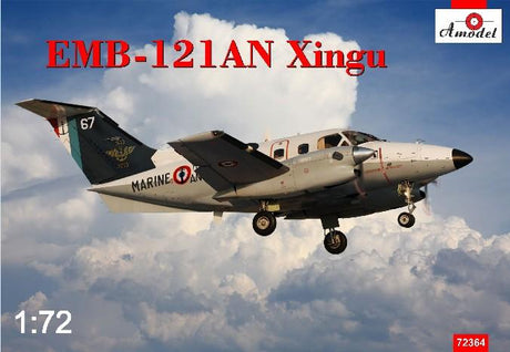 A Model From Russia MODEL AIRCRAFT A Model From Russia 1/72 EMB121AN Xingu French Navy Twin-Turboprop Aircraft Kit