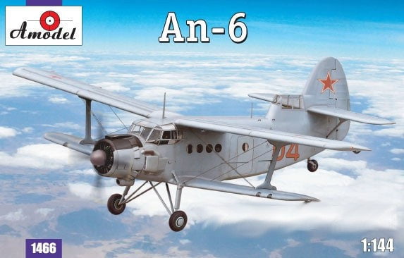 A Model From Russia MODEL AIRPLANES A Model From Russia 1/144 Antonov An6 Recon Aircraft Kit
