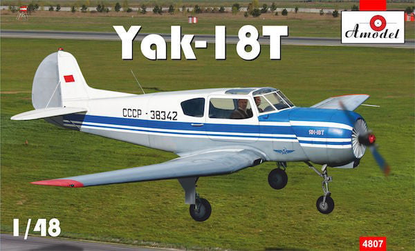 A Model From Russia MODEL AIRPLANES A Model From Russia 1/48 Yak18A Russian Aeroflot Aircraft (New Tool) Kit