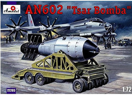 A Model From Russia MODEL AIRPLANES A Model From Russia 1/72 AN602 (Tsar Bomba) Hydrogen Bomb w/Trailer Kit