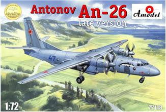 A Model From Russia MODEL AIRPLANES A Model From Russia 1/72 Antonov An26 Late Version Russian Military Cargo Aircraft Kit