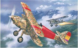 A Model From Russia MODEL AIRPLANES A Model From Russia 1/72 Hawker Fury Spanish Air Force BiPlane Fighter 1939 Kit
