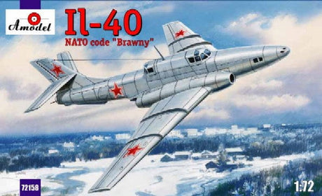 A Model From Russia MODEL AIRPLANES A Model From Russia 1/72 Ilyushin IL40 Brawny Soviet Jet Aircraft Kit