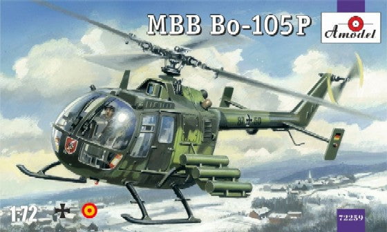 A Model From Russia MODEL AIRPLANES A Model From Russia 1/72 MBB Bo105P Military Helicopter Kit