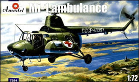 A Model From Russia MODEL AIRPLANES A Model From Russia 1/72 Mi1M Soviet Ambulance Helicopter Kit