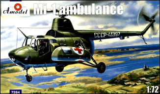 A Model From Russia MODEL AIRPLANES A Model From Russia 1/72 Mi1M Soviet Ambulance Helicopter Kit
