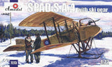 A Model From Russia MODEL AIRPLANES A Model From Russia 1/72 SPAD SA4 WWI BiPlane Fighter w/Skis Kit