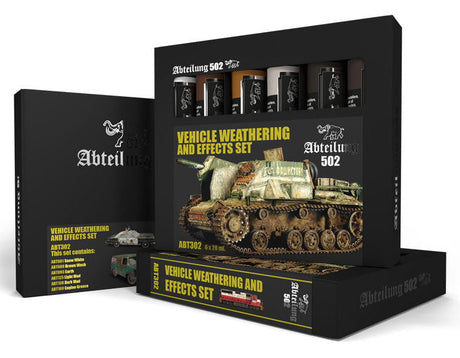 Abteilung 502 Paint - Oil Abteilung 502 302 Vehicle Weathering & Effect Oil Paint Set (6 Colors) 20ml Tubes